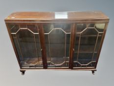An Edwardian mahogany glazed display cabinet
