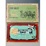 A Chad Valley battery operated Vibra horse racing game and Europa Cup by Marke tin plate football