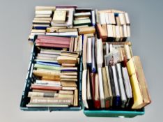 Four boxes of books including history, seafaring,