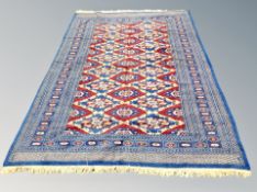 A Lahore Bokhara rug,
