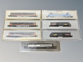 Seven Bachmann N scale die cast locomotives