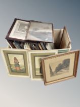 A box of continental pictures,