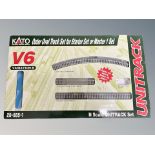 A Kato N scale V6 Unitrack Outer Oval track set 20-865-1,