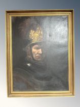 Danish School : Portrait of a Soldier, oil on canvas,