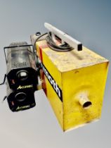 Two Acme spot lights and a Plymoth unit CONDITION REPORT: Sold as seen and without