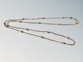 A 9ct gold ball chain, length 46cm CONDITION REPORT: 4.