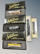 Five Spectrum by Bachmann N scale die cast locomotives