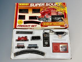 A Hornby Super Sound Freight electric train set