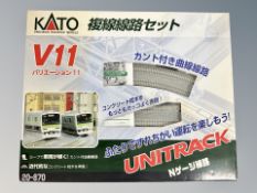 A Kato N scale V11 Unitrack 20-870 track set in box