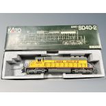 A Kato HO scale 37-2807 Union Pacific locomotive,