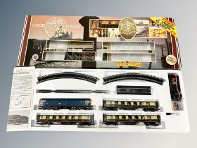 A Hornby Venice Simplon Orient Express 00 gauge electric train set