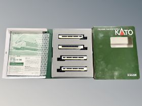 A Kato N scale 10-1296 Eurostar 4 car set in box