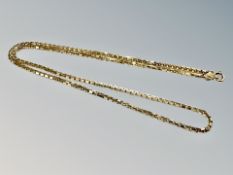 A 9ct gold box link chain, length 42cm CONDITION REPORT: 8.