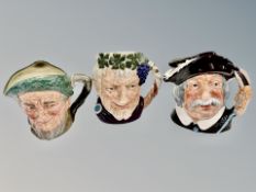 Three Royal Doulton character jugs - Sancho Panca D6456,