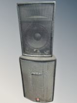 A Peavey 3XT speaker together with a further Warrior two-way speaker CONDITION REPORT: