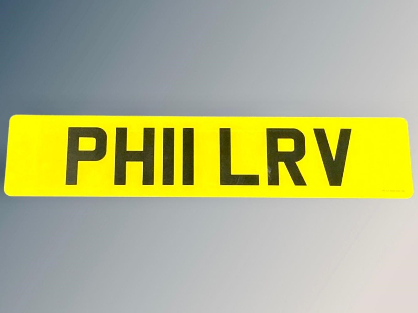 Cherished registration plate - PH11 LRV