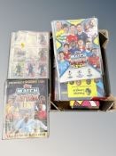A quantity of Match Attax folders and collector's cards