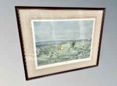 After Michael Lyne : The Heythrop near Upper Slaughter, reproduction in colours, signed in pencil,