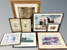 Three framed Jack Vettriano prints,