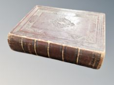 A Victorian leather bound bible