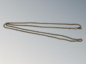 A 9ct yellow gold chain, 10.3g, length 62 cm.