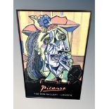 A Tate London Pablo Picasso poster in frame,