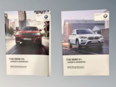 Ten BMW Driver's Manuals/Owner Booklets in Original Wallets : 7 x 4 Series models and 3 x 1 Series