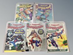 Marvel Comics : The Amazing Spider-Man issues 32, 34, 36, 39, 85, 12¢ & 15¢ covers.