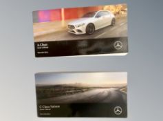 Ten Mercedes-Benz Driver's Manuals/Owner Booklets in Original Wallets : 8 x C-Class and 2 x A-Class.