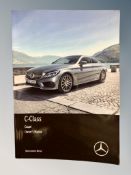 Ten Mercedes Benz Driver's Manuals/Owner Booklets in Original Wallets : 6 x C-Class models and 4 x