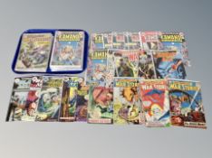 Approximately 44 DC comics to include Star Spangled War Stories 10¢ and 12¢ covers,