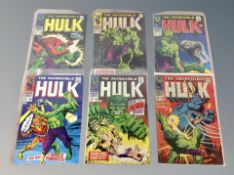 Marvel Comics : The Incredible Hulk issues 102 (Big premiere issue, origin retold), 103, 104, 105,
