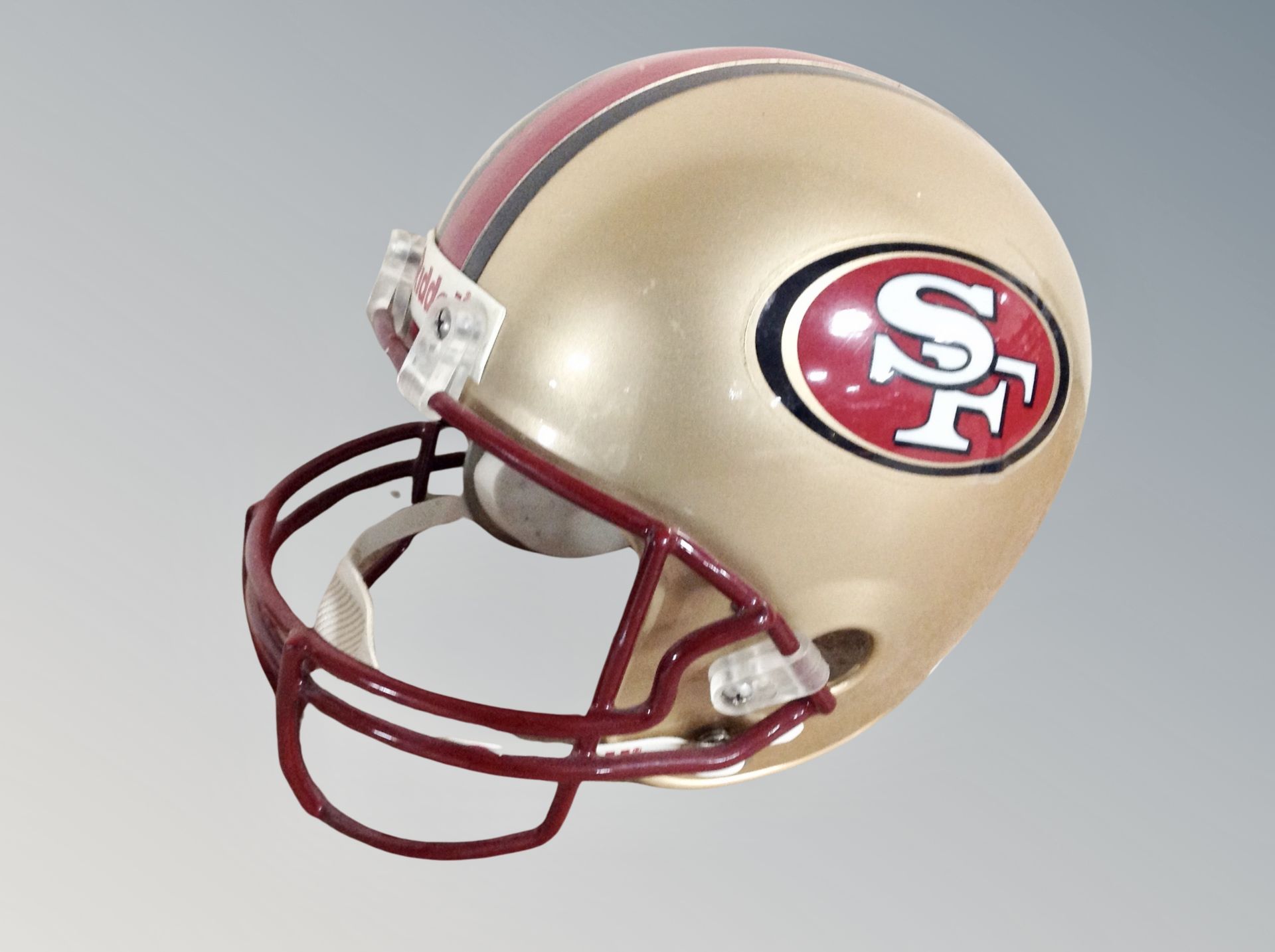 A Ridell American football helmet