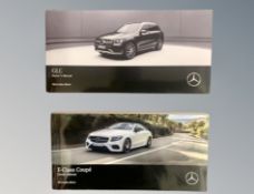 Ten Mercedes Benz Driver's Manuals/Owner Booklets in Original Wallets : 7 x E-Class and 3 x GLC