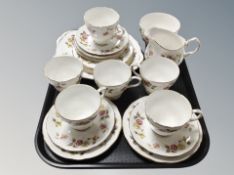 A twenty-one piece Roma bone china tea service