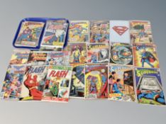 Approximately 29 DC 20th century comics to include SuperMan 12¢ and 15¢ covers, Wonder Woman,