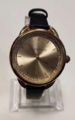 Brand new lady's Red Herring gold face dial with tag.