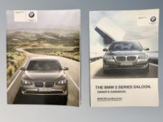 Ten BMW Driver's Manuals/Owner Booklets in Original Wallets : All 5 Series models.