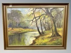 Houlberg : woodland stream, oil on canvas,