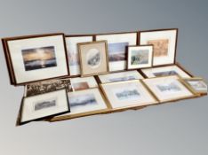 A box of pictures, prints and engravings,