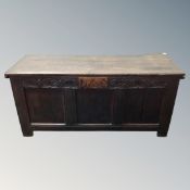 A George III oak coffer,