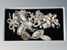 A small group of costume jewellery