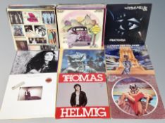 A quantity of vinyl records, Steve Miller, Mike Oldfield, Boney M, Paul Mccartney,
