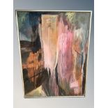A L Gothche : Abstract study, oil on canvas,