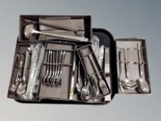 Several boxes of stainless stee Danish flatware