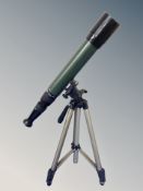 A Clarke spotting scope on tripod