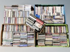 Five boxes of DVD's, CD's,