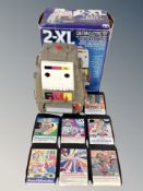 A Burbank Toys 2-XL talking robot in original box with several cassettes