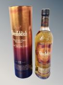 A bottle of Glenfiddich toasted oak reserve single malt scotch whisky aged 12 years 70cl 40% vol in
