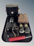 A Kalimar spotting scope in carry case,